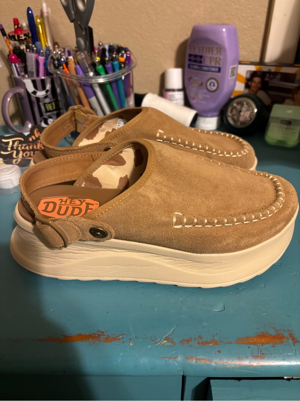 Hey Dude Delray Clog Suede - Picture 3 of 8